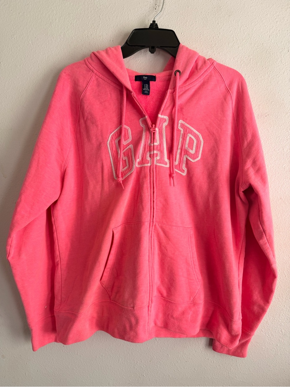 GAP Bright Pink Full-Zip Hooded Sweatshirt Size XXL